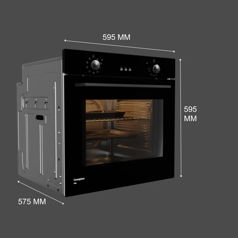 Voila Convection Built in oven for baking with hot air sheild and steam cleaning - Image 4