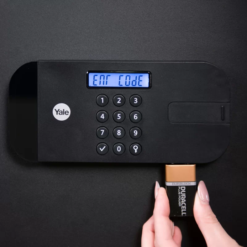 YSEB200EB1 High Security Compact Digital Safe Locker PIN, Black - Image 4