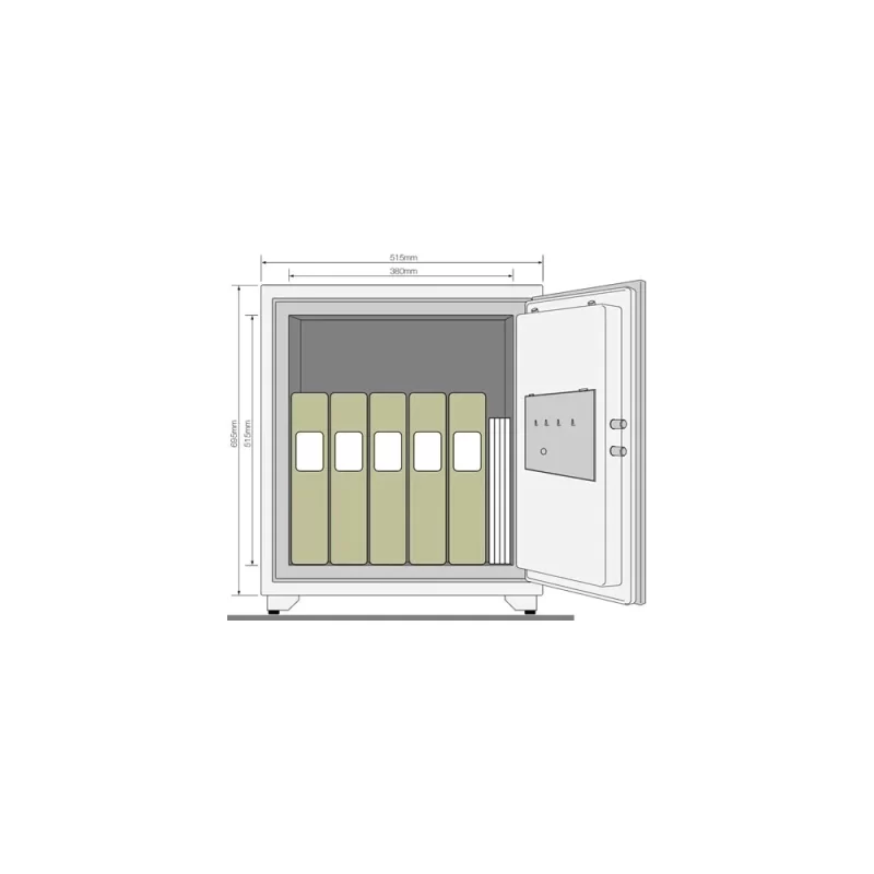 YFM/695/FG2 - XXL Professional Fire Safe Locker (90 minutes) - Image 5