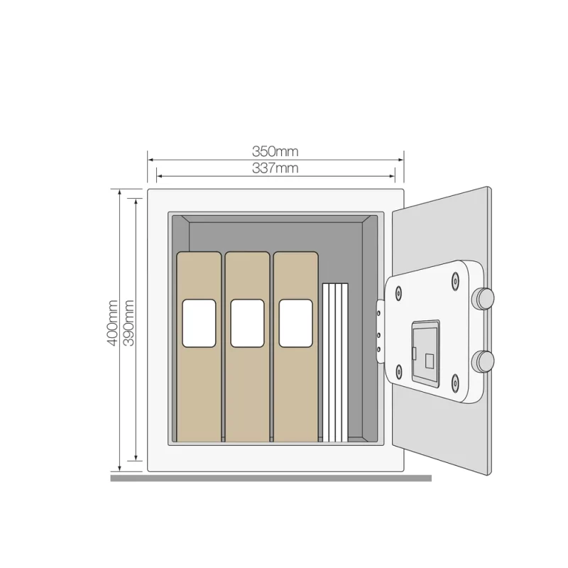 YSEM/400/EG1 Maximum Security Certified Safe-Office Safe Locker, PIN, Black - Image 7