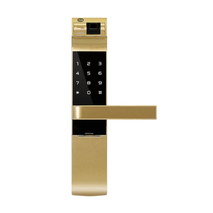 YDM 4109- A Series, Biometric Smart Lock, Gold