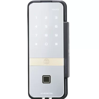 YDG 413 GL Biometric Smart Glass Door Lock, Mirror Finish